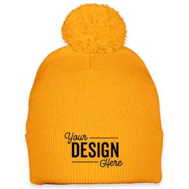 Sportsman Pom Pom Beanie - Color: Gold