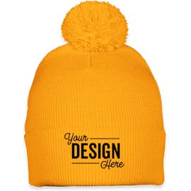 Sportsman Pom Pom Beanie - Color: Gold