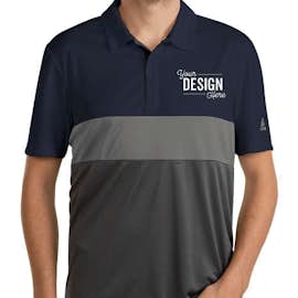 Adidas 100% Recycled Block Polo - Color: Navy / Grey Three / Grey Five