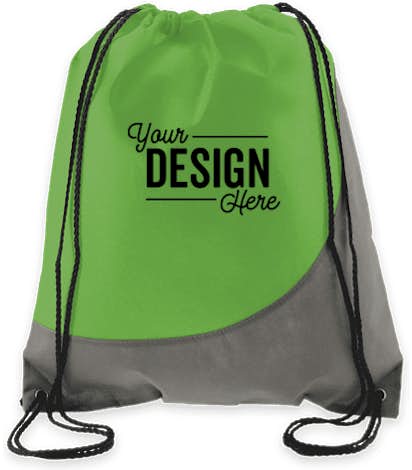 Promotional Non Woven Colorblock Drawstring Bag Promotional Non Woven Colorblock Drawstring Bag