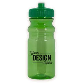 20 oz. Translucent Bike Water Bottle - Color: Translucent Green