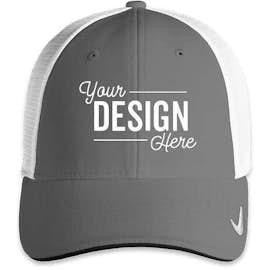 Nike Dri-FIT Mesh Back Hat - Color: Cool Grey / White