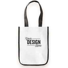 Small Laminated Shopper Tote - Color: White