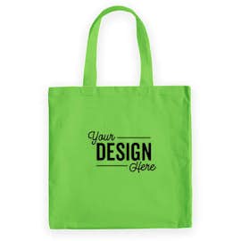 Medium Midweight 100% Cotton Canvas Tote - Color: Lime