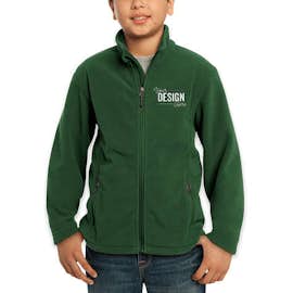 Port Authority Youth Value Fleece Jacket - Color: Forest Green