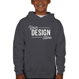 Jerzees Youth Nublend 50/50 Pullover Hoodie - Color: Charcoal Grey