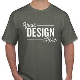 Canada - Gildan 100% Cotton T-shirt - Color: Heather Military Green