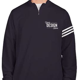 Adidas ClimaLite Quarter Zip Performance Pullover - Color: Navy / White