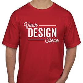 Bayside USA-Made 100% Cotton T-shirt - Color: Cardinal