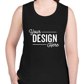 Bella + Canvas Women's Flowy Muscle Tank - Color: Black