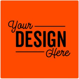 Full Color 3 in. Square Roll Labels (500 per roll) - Color: Orange