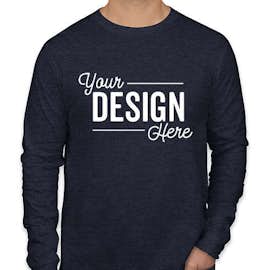 Canada - Bella + Canvas Long Sleeve Jersey T-shirt - Color: Heather Navy
