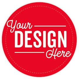 Full Color 2.5 in. Circle Magnet - Color: Red