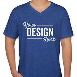 Canada - Bella + Canvas Jersey V-Neck T-shirt - Color: Heather True Royal