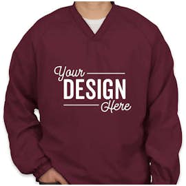 Sport-Tek V-Neck Windshirt - Color: Maroon