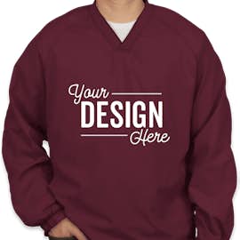 Sport-Tek V-Neck Windshirt - Color: Maroon