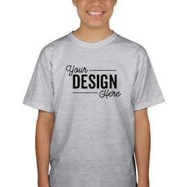 Canada - Gildan Youth 100% Cotton T-shirt - Color: Ash