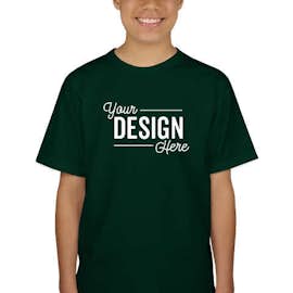 Canada - Gildan Youth 100% Cotton T-shirt - Color: Forest