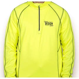 OGIO Endurance Reflective Heather Performance Quarter Zip Pullover - Color: Pace Yellow