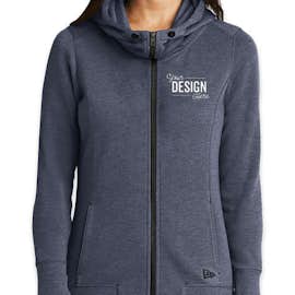New Era Women's Tri-Blend Zip Hoodie - Color: True Navy Heather