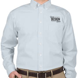 Devon & Jones Solid Dress Shirt - Color: Crystal Blue