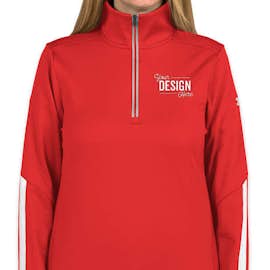 Under Armour Women's Qualifier Performance Quarter Zip - Color: Red / White