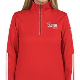 Under Armour Women's Qualifier Performance Quarter Zip - Color: Red / White