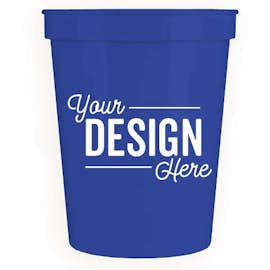 16 oz. Plastic Stadium Cup - Color: Royal