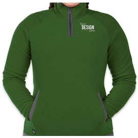 Stormtech Women's Shasta Quarter Zip Fleece Pullover - Color: Garden Green / Graphite