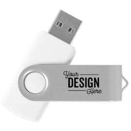 Rotate USB Flash Drive 1GB - Color: White