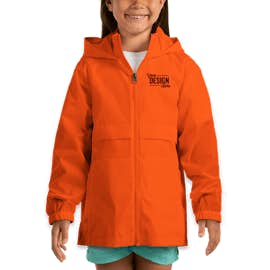 Team 365 Youth Zone Protect Lightweight Jacket - Color: Sport Orange