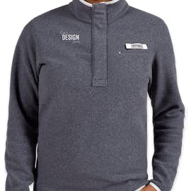 Columbia Women's Harborside Quarter Zip Snap Fleece Pullover - Color: Collegiate Navy / White