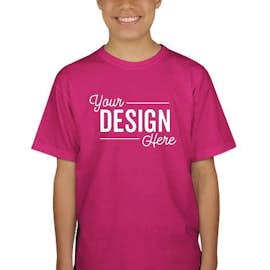 Canada - Gildan Youth Ultra Cotton T-shirt - Color: Heliconia