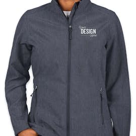 Port Authority Women's Core Fleece Lined Soft Shell Jacket - Color: Navy Heather