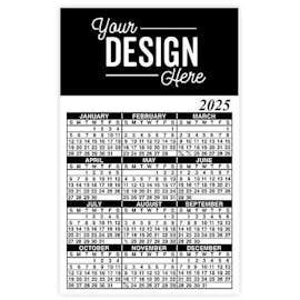 Full Color Calendar Magnet - .019" - Color: Black