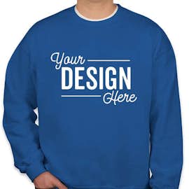 Gildan Midweight 50/50 Crewneck Sweatshirt - Color: Royal