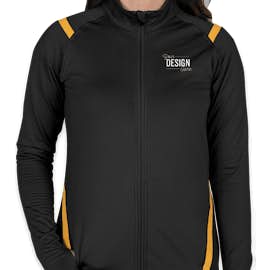Augusta Women's Freedom Performance Full Zip Jacket - Color: Black / Gold