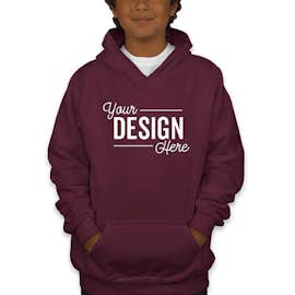 Gildan Youth Midweight 50/50 Pullover Hoodie - Color: Maroon