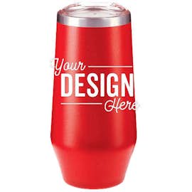 9 oz. Copper Vacuum Stemless Champagne Flute - Color: Red