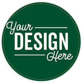 Face Masks Required 12" Circle Floor Decal - Color: Forest Green