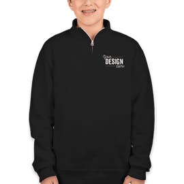 Jerzees Youth Nublend Quarter Zip Sweatshirt - Color: Black