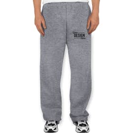 Jerzees Open Bottom Sweatpants - Color: Athletic Heather
