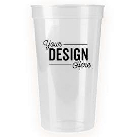 32 oz. Plastic Stadium Cup - Color: Icee Clear