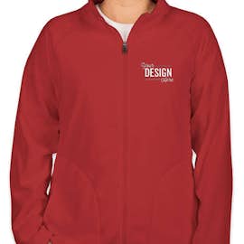 Team 365 Women's Full Zip Microfleece Jacket - Color: Sport Scarlet Red