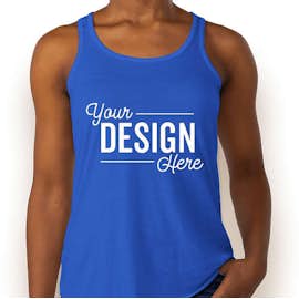 Bella + Canvas Women's Flowy Racerback Tank - Color: True Royal