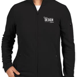 Port Authority Women's Colorblock Full Zip Microfleece Jacket - Color: Black / Black