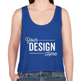 Canada - Bella + Canvas Women's Flowy Crop Tank - Color: True Royal
