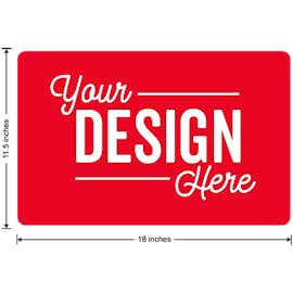 Full Color 18" X 11.5" Car Door Magnet - Color: Red