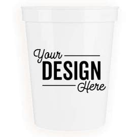 16 oz. Plastic Stadium Cup - Color: White