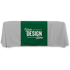 Full Color 7.5' Table Runner - Color: Forest Green